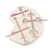 Molde Silicona Cruces Grandes x 3